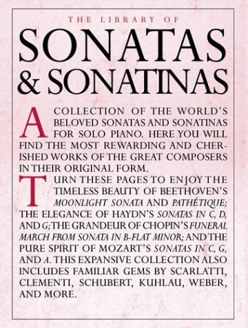The Library Of Sonatas And Sonatinas-used