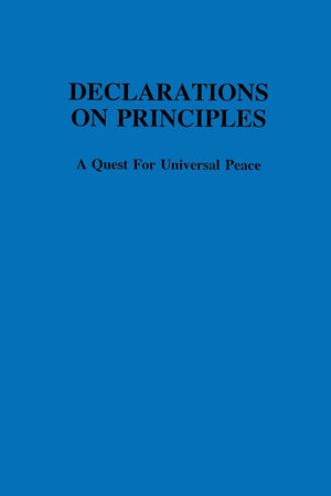 Declarations on principles :: a quest for universal peace,Used