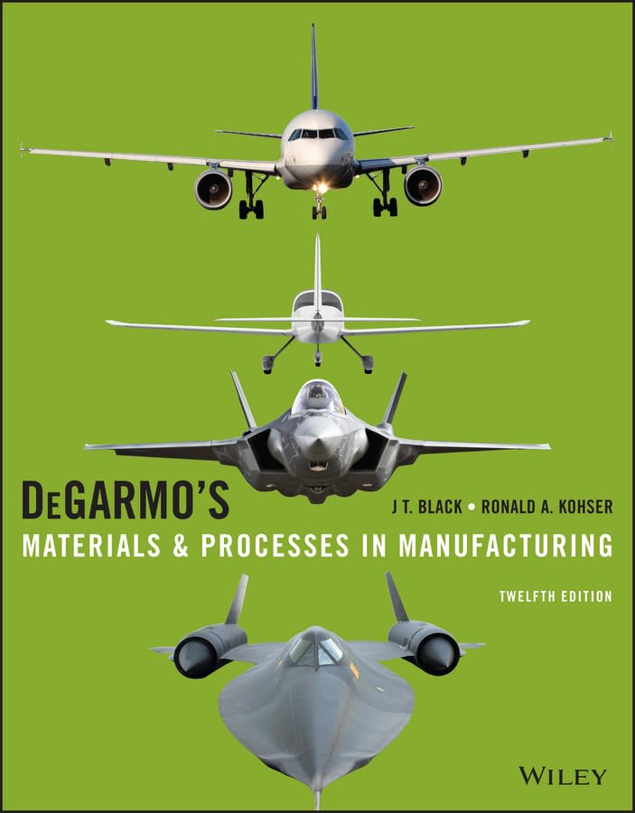 DeGarmo's Materials and Processes in Manufacturing,Used