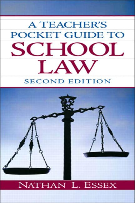 A Teacher'S Pocket Guide To School Law,Used