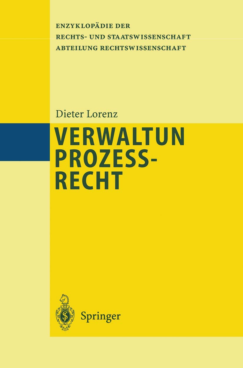 Verwaltungsprozerecht (Enzyklopdie der Rechts und Staatswissenschaft) (German Edition),Used
