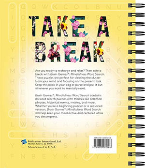 Brain Games  Mindfulness Word Search (Yellow),Used