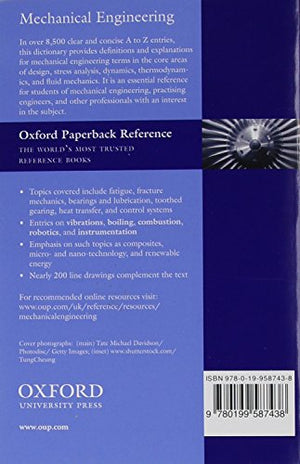 A Dictionary of Mechanical Engineering (Oxford Quick Reference),Used