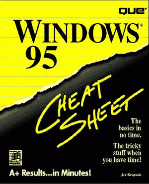 Windows 95 Cheat Sheet,Used