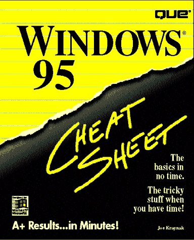 Windows 95 Cheat Sheet,Used