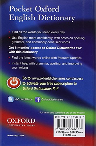 Pocket Oxford English Dictionary,Used