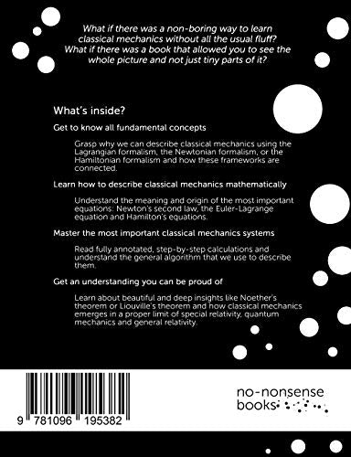 NoNonsense Classical Mechanics: A StudentFriendly Introduction,Used