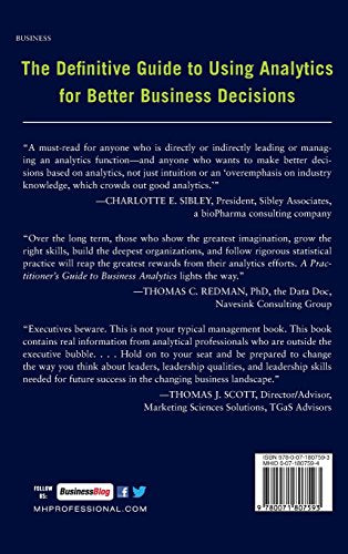 A PRACTITIONER'S GUIDE TO BUSINESS ANALYTICS: Using Data Analysis Tools to Improve Your Organizations Decision Making and Strate,Used