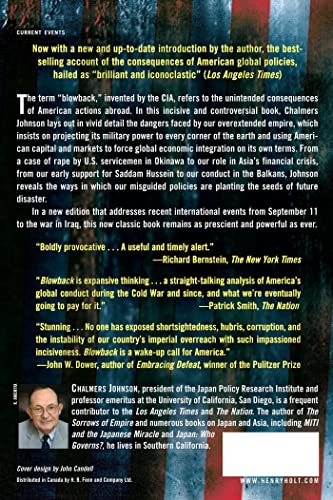 Blowback, Second Edition (American Empire Project),New