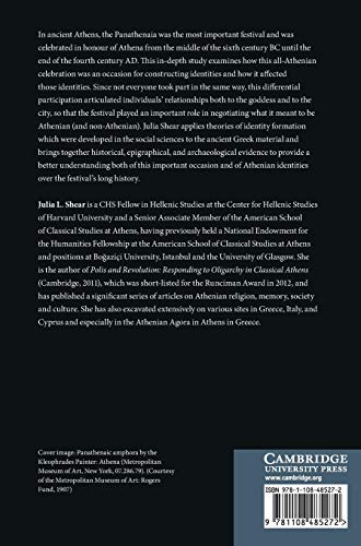 Serving Athena: The Festival of the Panathenaia and the Construction of Athenian Identities,Used