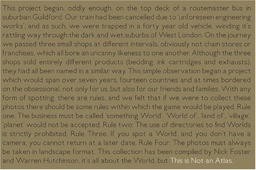 This Is Not An Atlas,Used