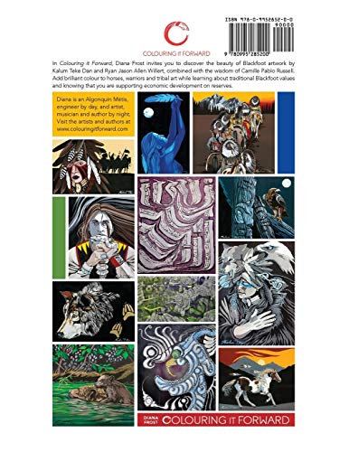 Colouring it Forward  Discover Blackfoot Nation Art and Wisdom: An Aboriginal Colouring Book,Used