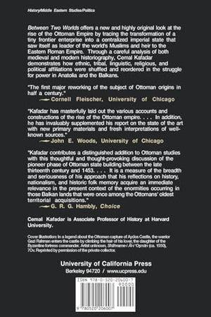 Between Two Worlds: The Construction of the Ottoman State,New