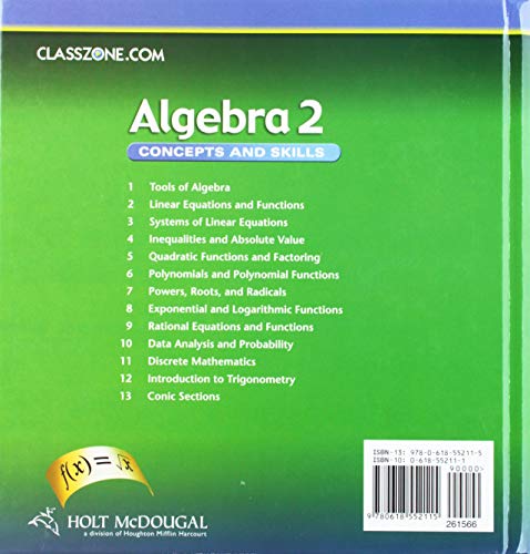 Algebra 2: Concepts And Skills: Teachers Edition 2008-new,New