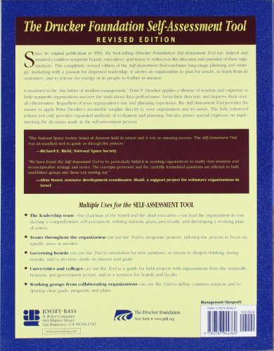 The Drucker Foundation SelfAssessment Tool: Process Guide,Used