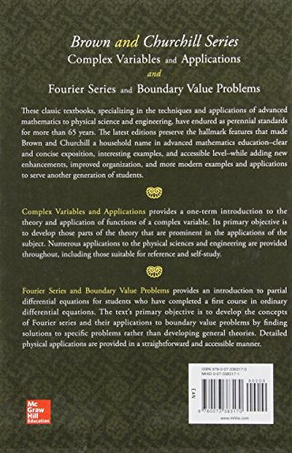 Complex Variables and Applications (Brown and Churchill),New