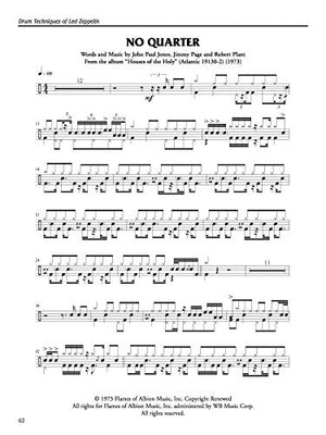 Drum Techniques of Led Zeppelin: Note for Note Transcriptions of 23 Classic John Bonham Drum Tracks,Used