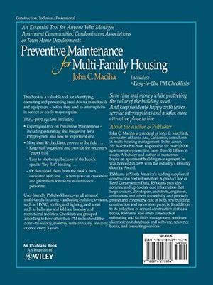 Preventative Maintenance for MultiFamily Housing: For Apartment Communities, Condominium Assciations and Town Home Developments,Used