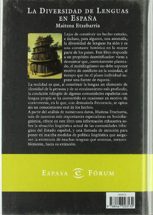 La diversidad de las lenguas en Espaa (Spanish Edition),Used