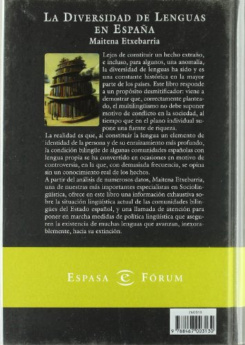 La diversidad de las lenguas en Espaa (Spanish Edition),Used