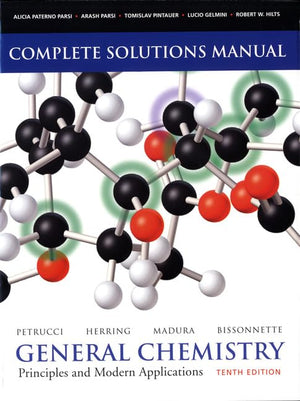Solutions Manual for General Chemistry: Principles and Modern Applications (10th Edition),Used