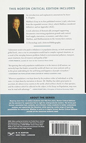 An Essay on the Principle of Population: A Norton Critical Edition (Norton Critical Editions),Used
