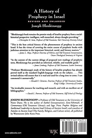 A History Of Prophecy In Israel,New