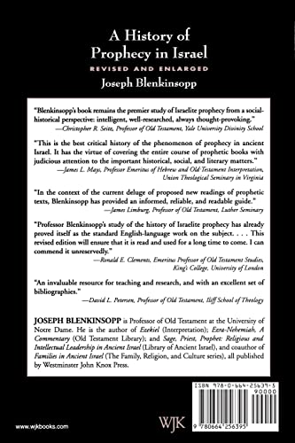 A History Of Prophecy In Israel,New