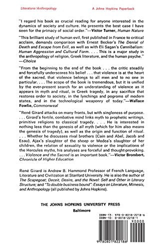 Violence And The Sacred,Used