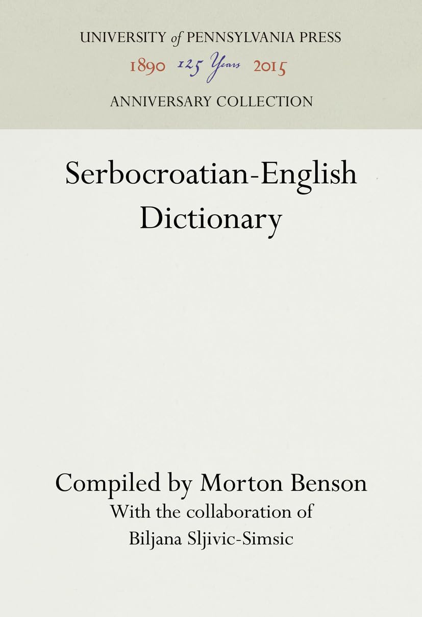 Serbocroatianenglish Dictionary (Anniversary Collection),Used