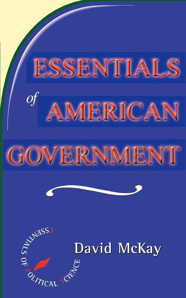 Essentials Of American Government (Essentials Of Political Science),New