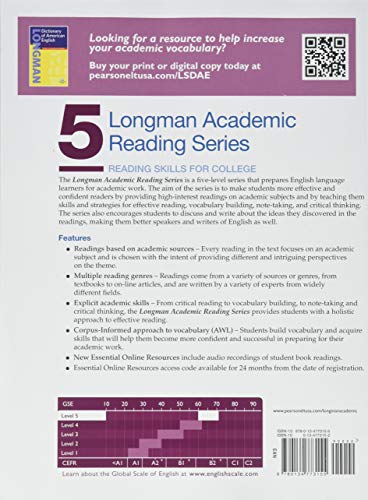 Longman Academic Reading Series 5 With Essential Online Resources,Used