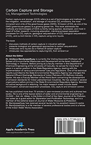 Carbon Capture and Storage: CO2 Management Technologies,Used