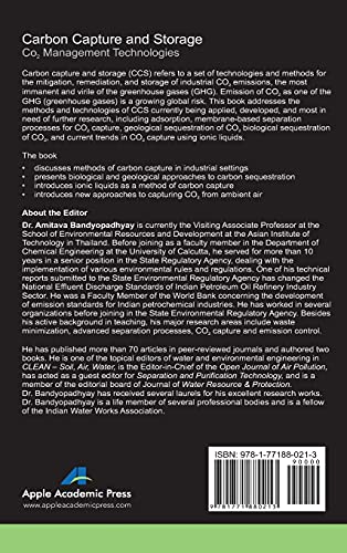 Carbon Capture and Storage: CO2 Management Technologies,Used