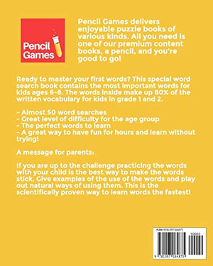 Word Search, For Kids, Ages 68: Contains words that make up 80 percent of vocabulary (