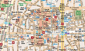 Laminated Barcelona Map by Borch (English Edition),Used