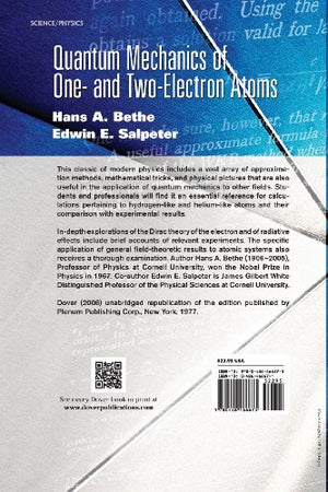 Quantum Mechanics of One and TwoElectron Atoms (Dover Books on Physics),Used