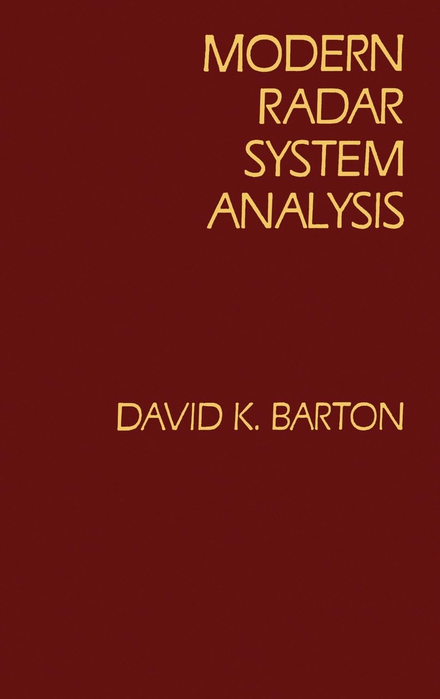 Modern Radar System Analysis (Radar Library),New