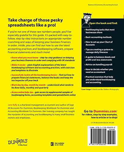 Bookkeeping and Accounting AllinOne For Dummies  UK,Used