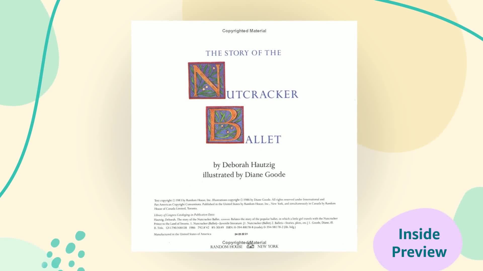 The Story Of The Nutcracker Ballet (Pictureback(R)),Used