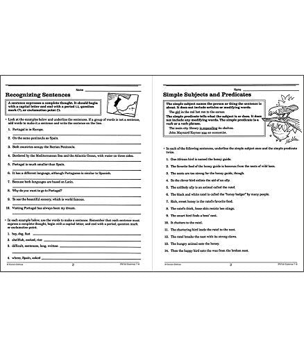 Carson Dellosa  Grammar Reproducible Activities Workbook  7th8th Grade, 128pgs,Used