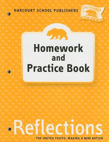 Harcourt School Publishers Reflections California: Homework & Practice Book Reflection, Grade 5,New
