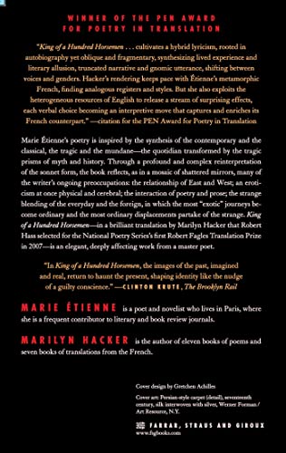 King of a Hundred Horsemen: Poems (English and French Edition),Used