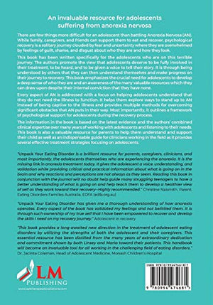 Unpack Your Eating Disorder: The Journey to Recovery for Adolescents in Treatment for Anorexia Nervosa and Atypical Anorexia Ner,Used