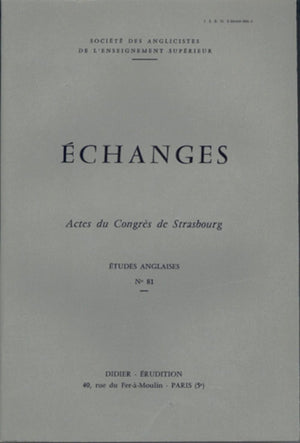 Echanges (Collection Etudes Anglaises) (French Edition),Used