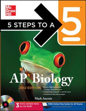5 Steps To A 5 Ap Biology With Cdrom, 2012 Edition (5 Steps To A 5 On The Advanced Placement Examinations Series),Used