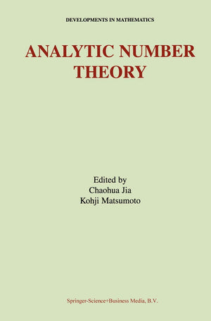 Analytic Number Theory (Developments in Mathematics, 6),New