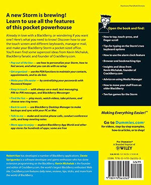 BlackBerry Storm For Dummies,Used