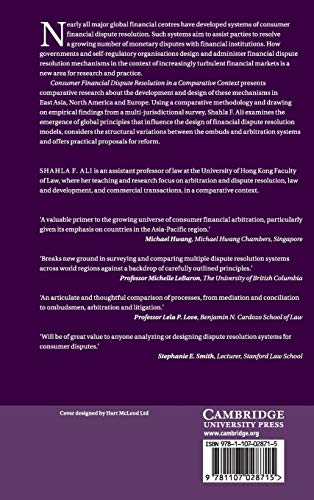 Consumer Financial Dispute Resolution in a Comparative Context: Principles, Systems and Practice,Used