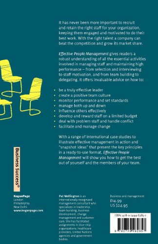 Effective People Management: Improve Performance, Delegate More Effectively, Handle Problem Staff and Manage Conflict (Business ,Used